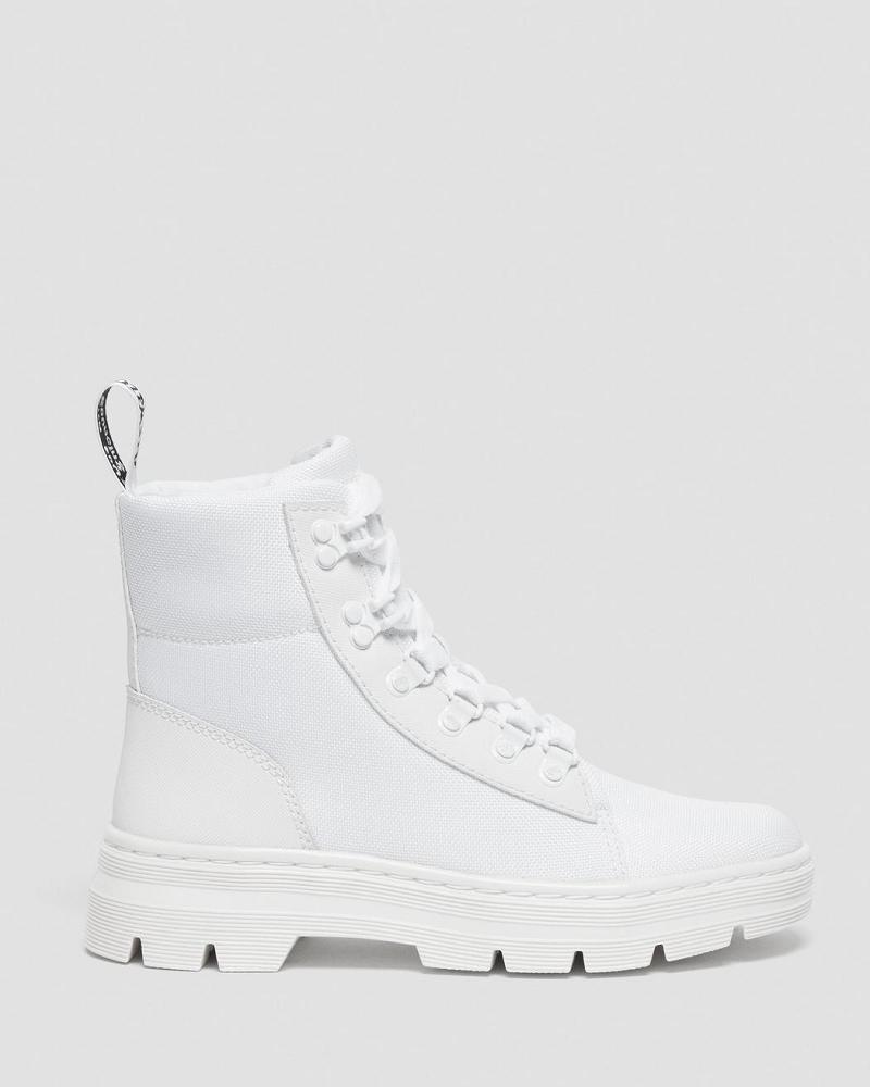 Dr Martens Combs Poly Enkellaars Dames Wit | NL 712EBC